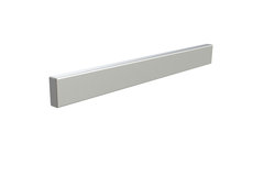 40 mm Alu-Front, 160cm, Geanodiseerd aluminium