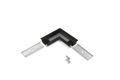 Led profilé d'angle 90° groove10 noir anodisé 