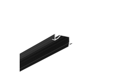 Led profiel diagonal10 C 2000 zwart geanodiseerd