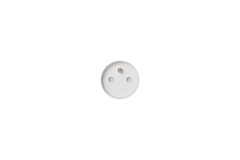 Rond 3.0 - Backfit prise type E - mise à la terre blanc