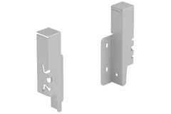 Set achterwandverbinder ArciTech 126 mm, zilver, links en rechts