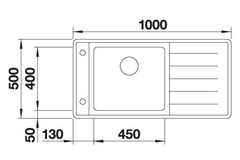 Blanco évier Andano XL 6 S-IF cg auto. 