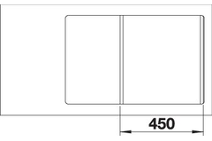 Blanco Axia III 45 S-F blanc doux commande automatique