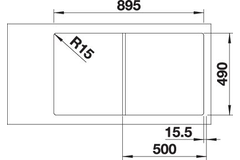 Blanco Axia III 5 S wit automatische bediening