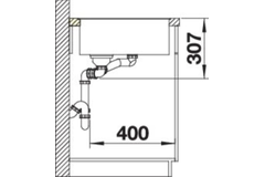 Blanco spoeltafel Axia III 6 S-F antr man+pl glas