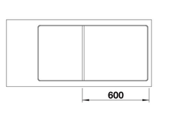 Blanco Axia III XL 6 S-F café automatische bediening
