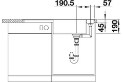 Blanco Axia III XL 6 S-F café automatische bediening