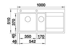 Blanco spoeltafel divon ii 6 s-if bl auto.