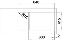 Spoeltafel Favum XL 6 S zwart manueel