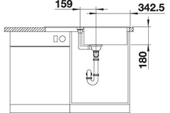 Spoeltafel Favum XL 6 S zwart manueel