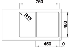 Blanco spoeltafel legra 45 s café man.