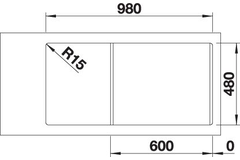 Blanco spoeltafel lemis 6 s-if man