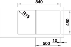 Blanco spoeltafel zia 5 s wit man.