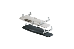 Coulissant clavier avec tapis de souris, noir
