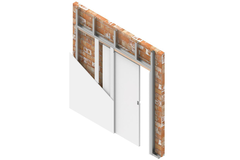 Xinnix X5D Wall 2115 MS75 dubbel + systeem MS75 1030 100/125